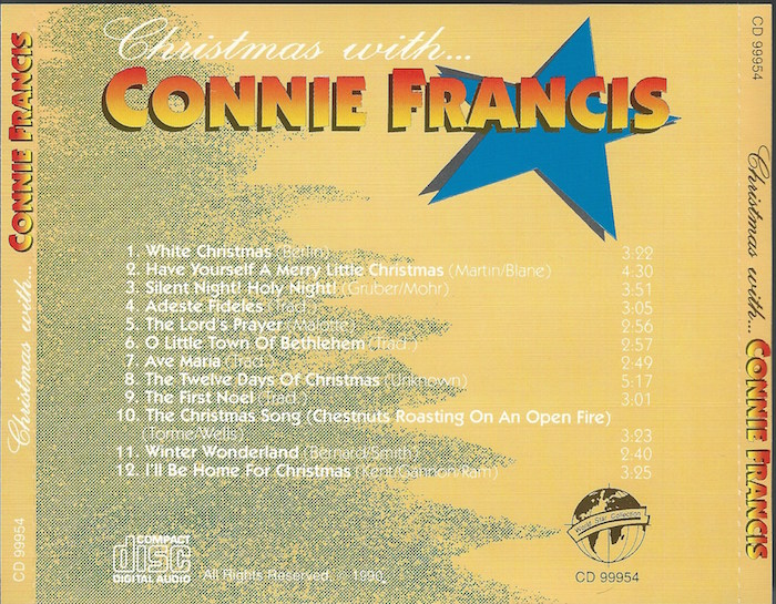 Connie Francis  Christmas With Connie Francis : Back